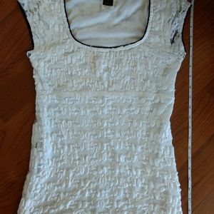 Wrapper White Lace Top